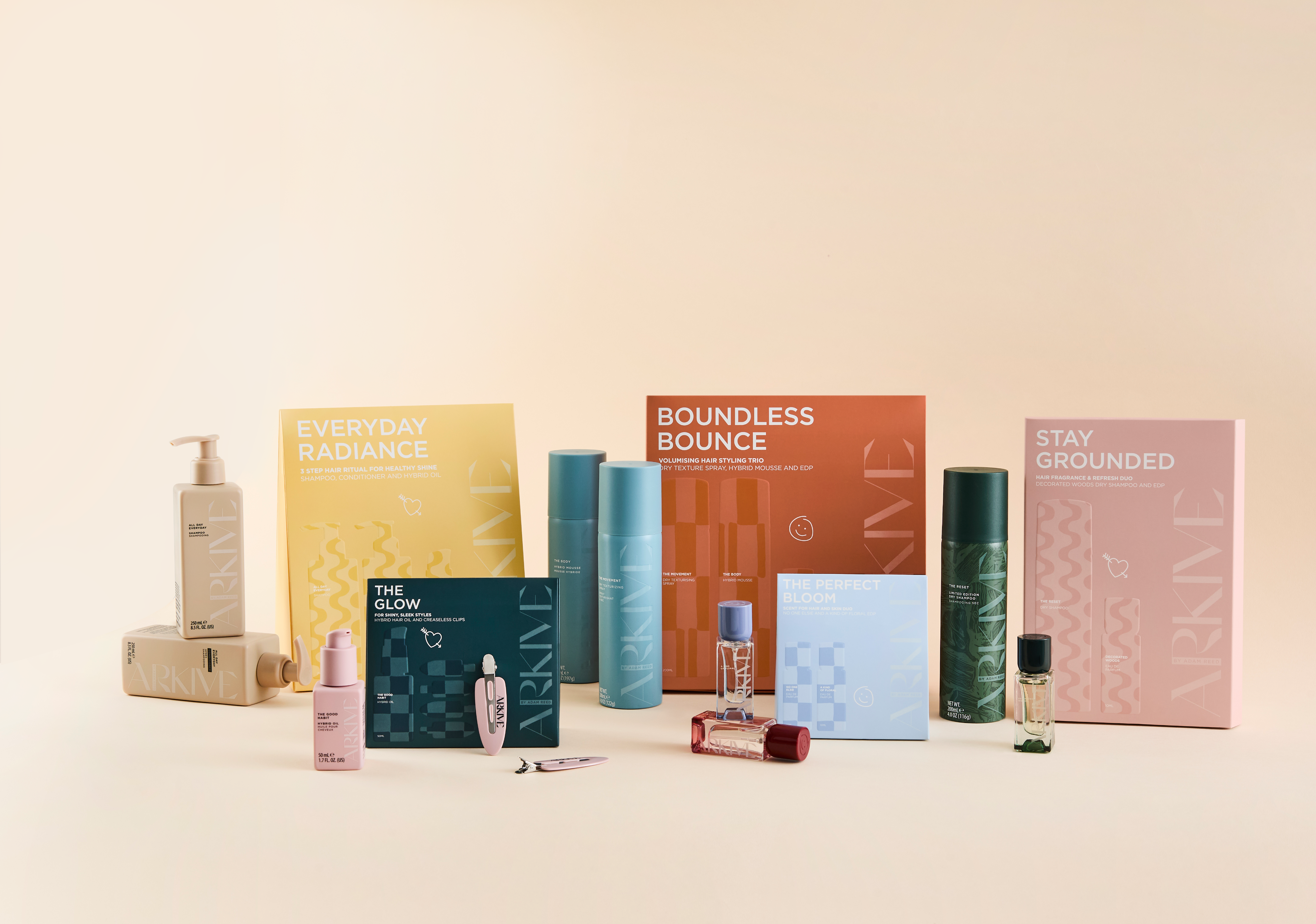 Anders brand wordmark in white placed on top of an image of a modern interior design.