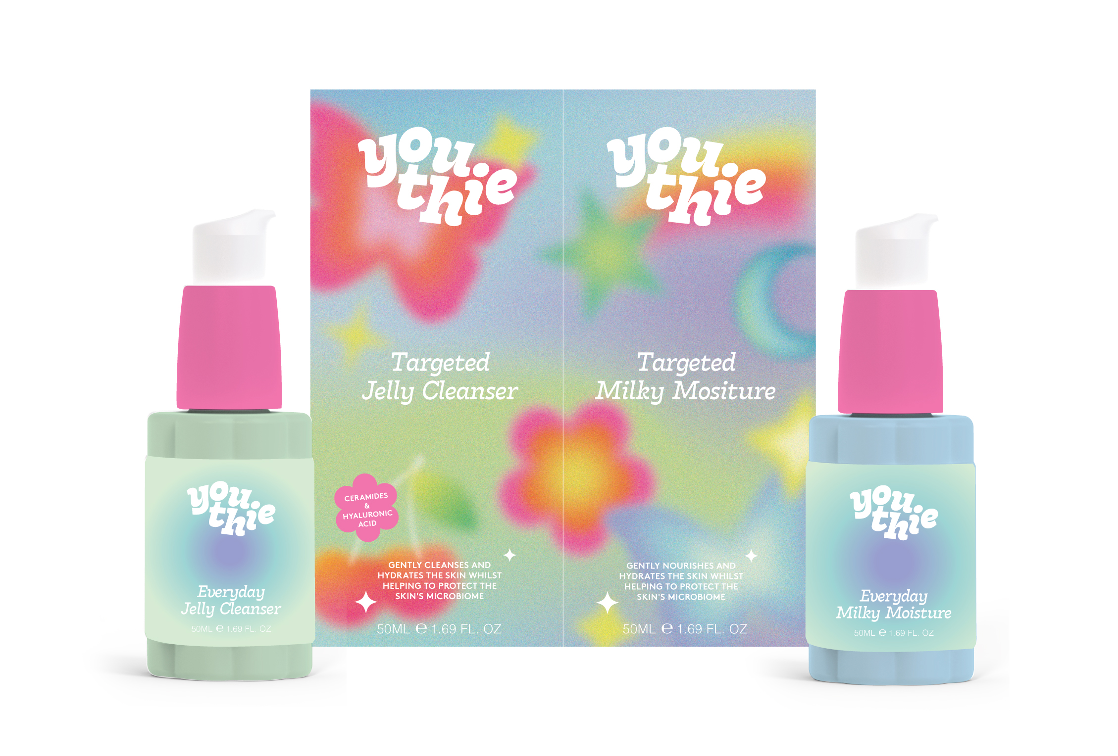 Graphic of a typography specimen showing the alphabet and numerals on top of a dark gray background.